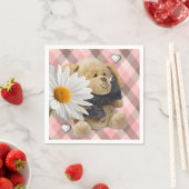 Valentinstag Papier Napkins, Teddy Bär Serviette (Beispiel)