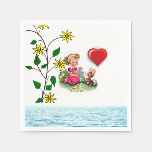 Valentinstag-Papier-Servietten Serviette
