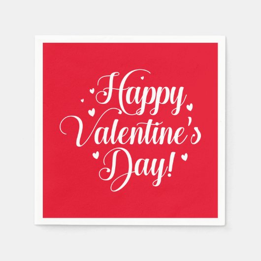 Valentinstag-Papier-Servietten Serviette (Vorderseite)
