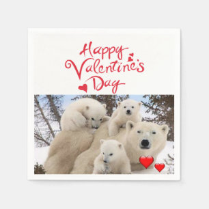 Valentinstag-Papier-Servietten Serviette