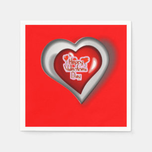 Valentinstag-Papier-Servietten Serviette