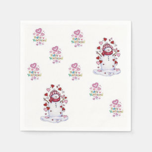 Valentinstag-Papier-Servietten Serviette