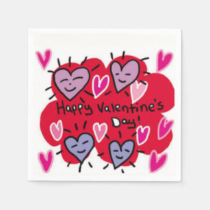Valentinstag-Papier-Servietten Serviette
