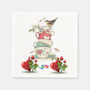 Valentinstag-Papier-Tischservietten Serviette