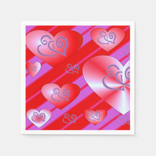 Valentinstag-Papier-Tischservietten Serviette