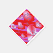 Valentinstag-Papier-Tischservietten Serviette (Ecke)