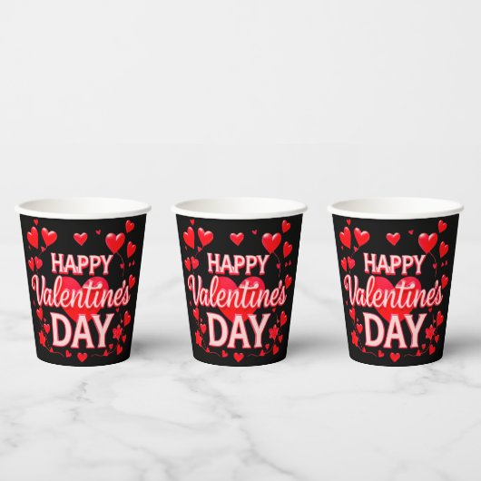 VALENTINSTAG PAPPBECHER (Multi)
