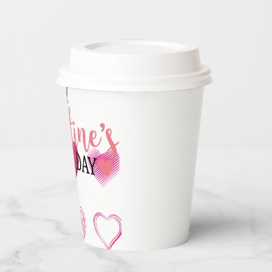 Valentinstag Pappbecher (Links)