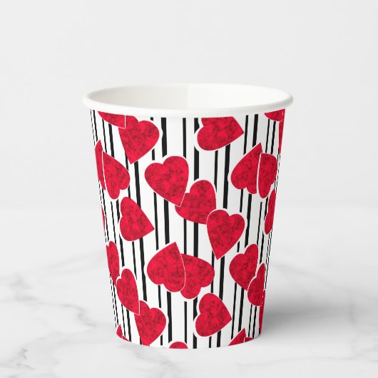 Valentinstag Pappbecher (Links)