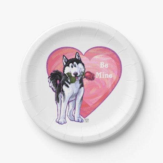 Valentinstag Pappteller (Vorderseite)