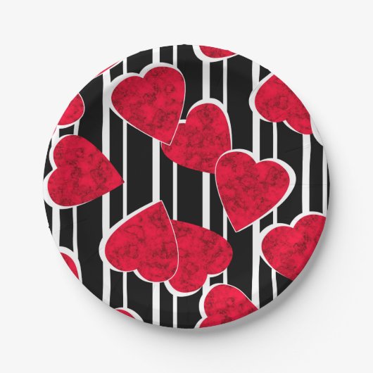 Valentinstag Pappteller (Vorderseite)