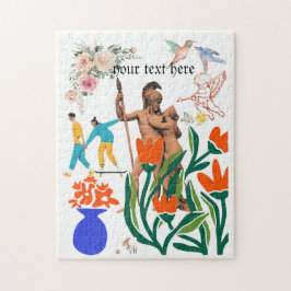 Valentinstag Pärchen farbenfroh Puzzle