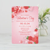 Valentinstag-Party Einladung (Stehend Vorderseite)