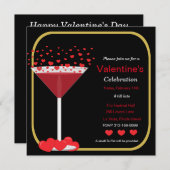 Valentinstag-Party Einladung (Vorne/Hinten)