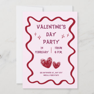 Valentinstag-Party Einladung