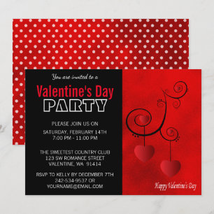 Valentinstag-Party Einladung