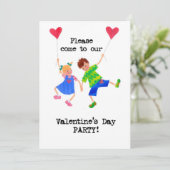 Valentinstag-Party Einladung (Stehend Vorderseite)