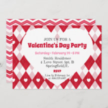 Valentinstag-Party Einladung