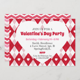 Valentinstag-Party Einladung