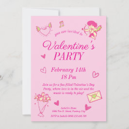 Valentinstag-Party Einladung