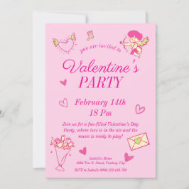 Valentinstag-Party Einladung