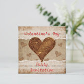 Valentinstag-Party Einladung (Stehend Vorderseite)