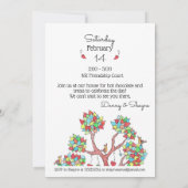 Valentinstag-Party Einladung (Rückseite)