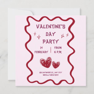 Valentinstag-Party Einladung