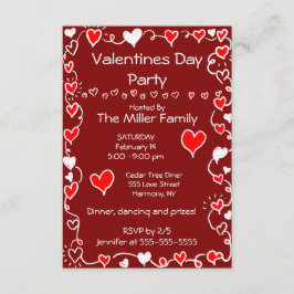 Valentinstag Party Einladung