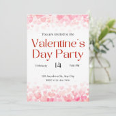 Valentinstag-Party Einladung (Stehend Vorderseite)
