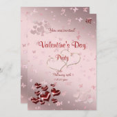 Valentinstag-Party Einladung (Vorne/Hinten)