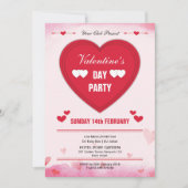 Valentinstag Party Einladung Flyer (Vorderseite)