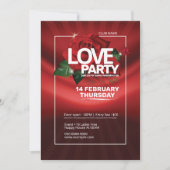 Valentinstag Party Einladung Flyer (Vorderseite)