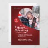 Valentinstag Party Einladung Flyer (Vorne/Hinten)