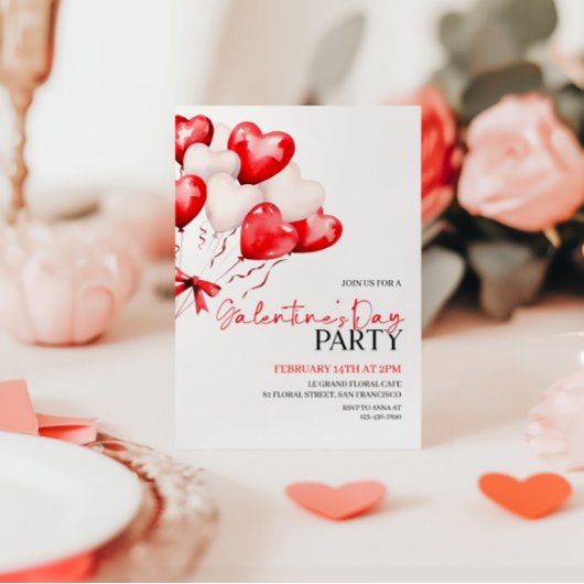 Valentinstag Party Einladung, Galentinstag Einladung