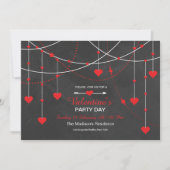 Valentinstag-Party Einladung-Karte Einladung (Vorderseite)