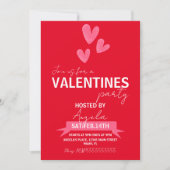 Valentinstag Party Event Business Einladung (Vorderseite)