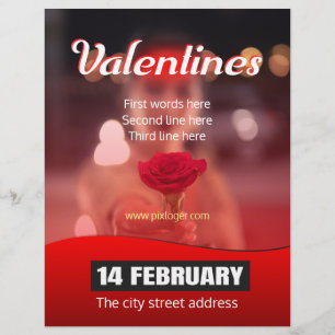 Valentinstag Party Flyer