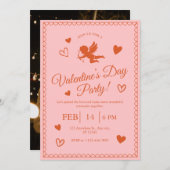 Valentinstag Party Fotokarte Feiertagskarte (Vorne/Hinten)