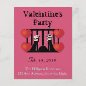 Valentinstag Party Gefangener Flyer (Hinten)
