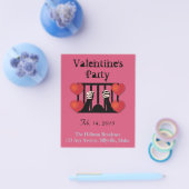 Valentinstag Party Gefangener Flyer (Einzeln)