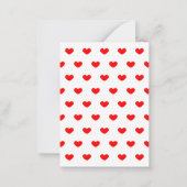 Valentinstag Party im Klassenzimmer Herz Niedliche Mitteilungskarte (Rückseite)