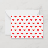 Valentinstag Party im Klassenzimmer Niedliche Katz Mitteilungskarte (Rückseite)