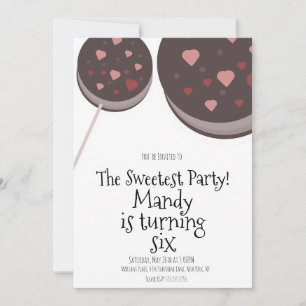 Valentinstag-Party-Kekse Süßer Geburtstag Einladung