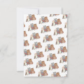 Valentinstag Party Owl Geachtete Einladung (Rückseite)