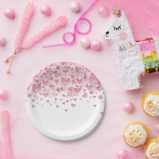 Valentinstag-Party Pappteller (Party)