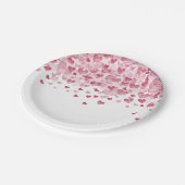 Valentinstag-Party Pappteller (Schrägansicht)