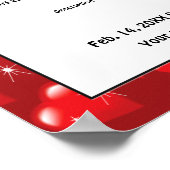 Valentinstag Party Poster (Ecke)