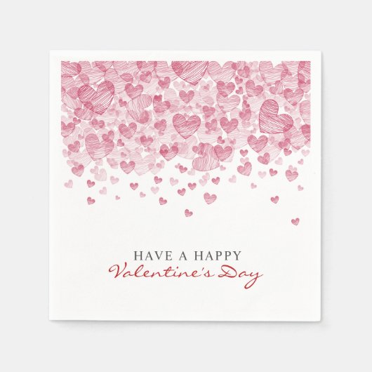 Valentinstag-Party Serviette (Vorderseite)