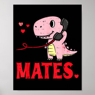 Valentinstag passende Seelenverwandte Partner Dino Poster